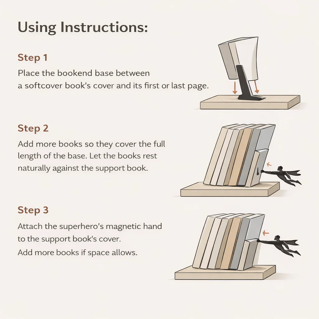 BRIK™ Magnetic Illusion Bookend