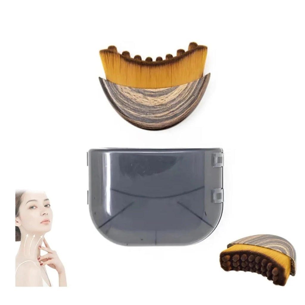 TRENVIA™ Face Sculpt Brush – Lymphatic Drainage & Jawline Contouring Tool