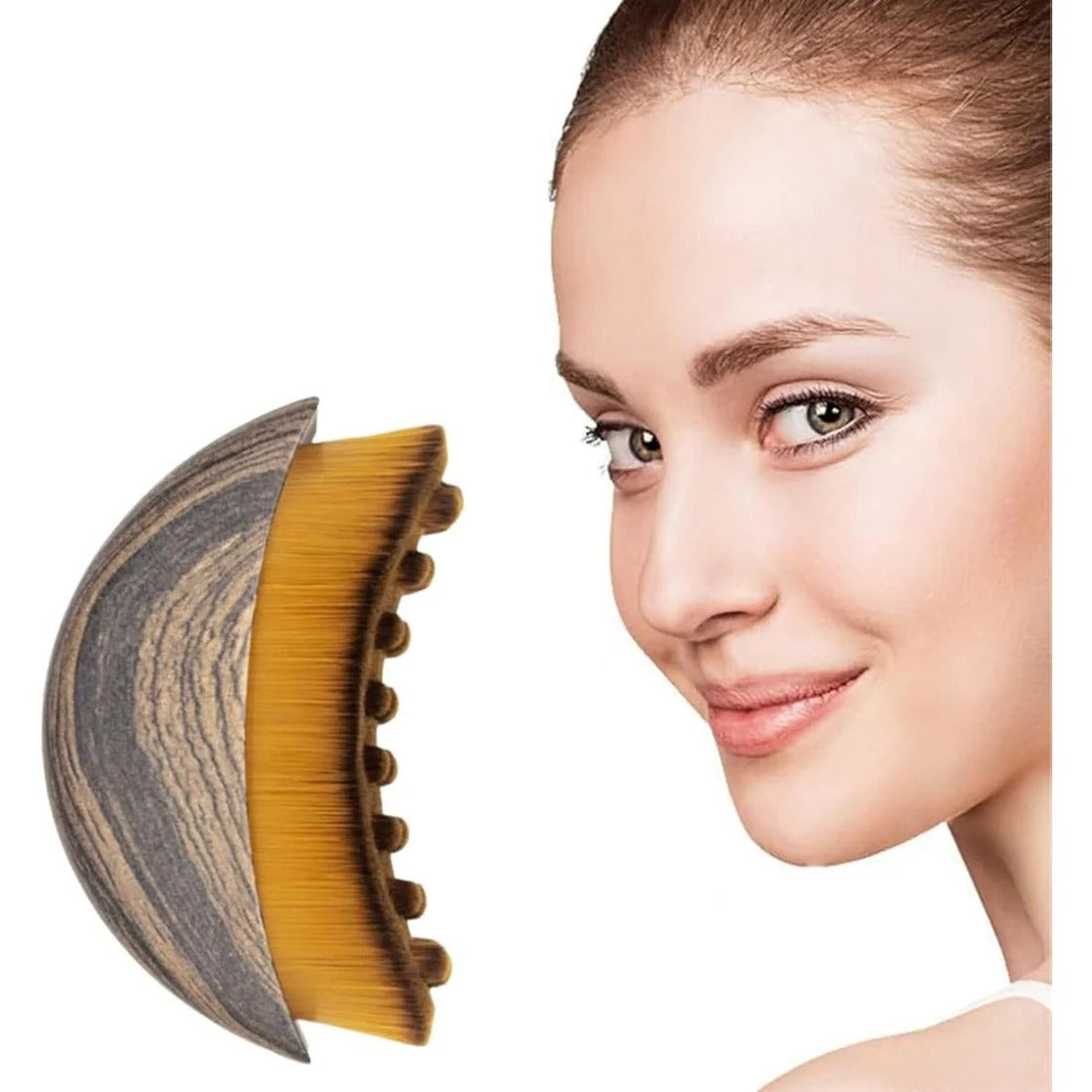 TRENVIA™ Face Sculpt Brush – Lymphatic Drainage & Jawline Contouring Tool